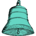 download Old Bell clipart image with 135 hue color
