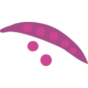 download Pea clipart image with 180 hue color