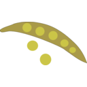 download Pea clipart image with 270 hue color