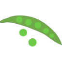 download Pea clipart image with 315 hue color
