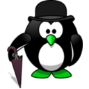 download Gentleman Penguin clipart image with 90 hue color
