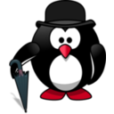 download Gentleman Penguin clipart image with 315 hue color