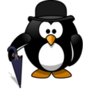 download Gentleman Penguin clipart image with 0 hue color