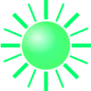 download Sun clipart image with 90 hue color