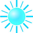 download Sun clipart image with 135 hue color