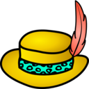 download Pimp Hat clipart image with 135 hue color