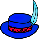 download Pimp Hat clipart image with 315 hue color