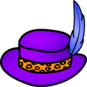 download Pimp Hat clipart image with 0 hue color