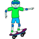 download Skateboardboy clipart image with 135 hue color