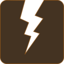 download Power Icon clipart image with 180 hue color