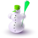 download Snowman clipart image with 90 hue color