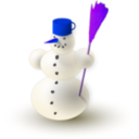 download Snowman clipart image with 225 hue color