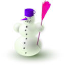 download Snowman clipart image with 270 hue color