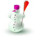 download Snowman clipart image with 315 hue color