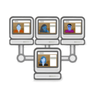 download Social Network clipart image with 180 hue color