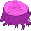 download Tree Stump clipart image with 270 hue color