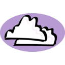 download Clouds clipart image with 90 hue color