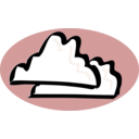 download Clouds clipart image with 180 hue color