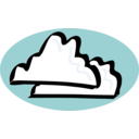 download Clouds clipart image with 0 hue color