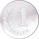 download One Coin clipart image with 135 hue color