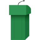 download Speakers Podium clipart image with 135 hue color