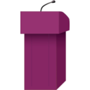 download Speakers Podium clipart image with 315 hue color