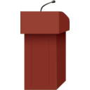 download Speakers Podium clipart image with 0 hue color