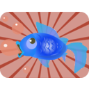 download Goldfish clipart image with 180 hue color