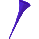 download Blue Vuvuzela clipart image with 45 hue color