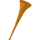 download Blue Vuvuzela clipart image with 180 hue color