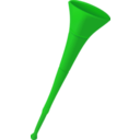 download Blue Vuvuzela clipart image with 270 hue color