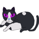 download Purr Cat clipart image with 225 hue color
