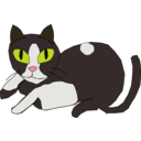 download Purr Cat clipart image with 0 hue color