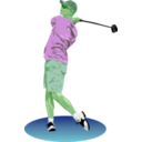 download Golf Drive clipart image with 90 hue color