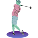 download Golf Drive clipart image with 135 hue color