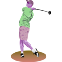 download Golf Drive clipart image with 270 hue color