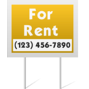 download For Rent Sign clipart image with 45 hue color
