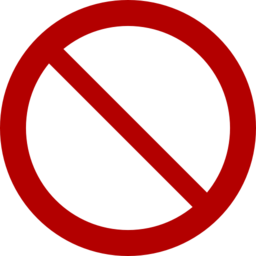 Prohibition Sign