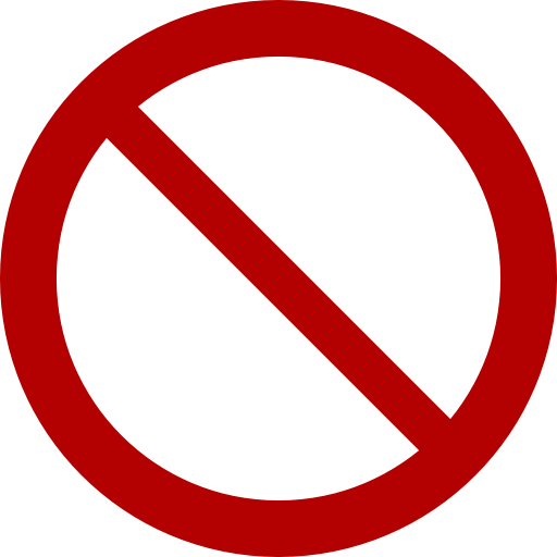 Prohibition Sign
