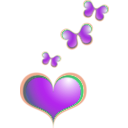 download Heart clipart image with 315 hue color