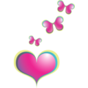 download Heart clipart image with 0 hue color