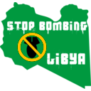 download Stop Bombing Libya clipart image with 45 hue color