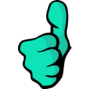 download Thumbs Up clipart image with 90 hue color