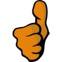 download Thumbs Up clipart image with 315 hue color