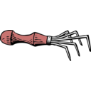 download Hand Rake clipart image with 315 hue color