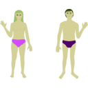 download Human Body Man And Woman clipart image with 45 hue color