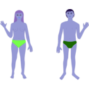 download Human Body Man And Woman clipart image with 225 hue color