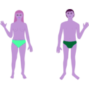 download Human Body Man And Woman clipart image with 270 hue color