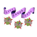 download Live Laugh Love clipart image with 225 hue color