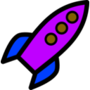 download Rocket Icon clipart image with 225 hue color